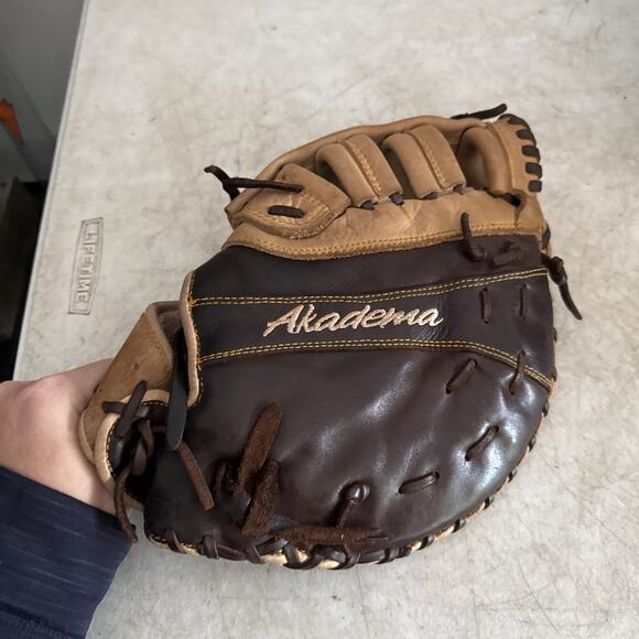 Akadema Prodigy 11.5" Baseball First Base Mitt: Left Hand Thrower High End Glove - Picture 6 of 7
